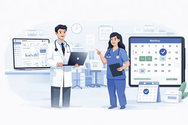 Ilustrasi penerapan sistem informasi klinik dan Rekam Medis Elektronik Medhop